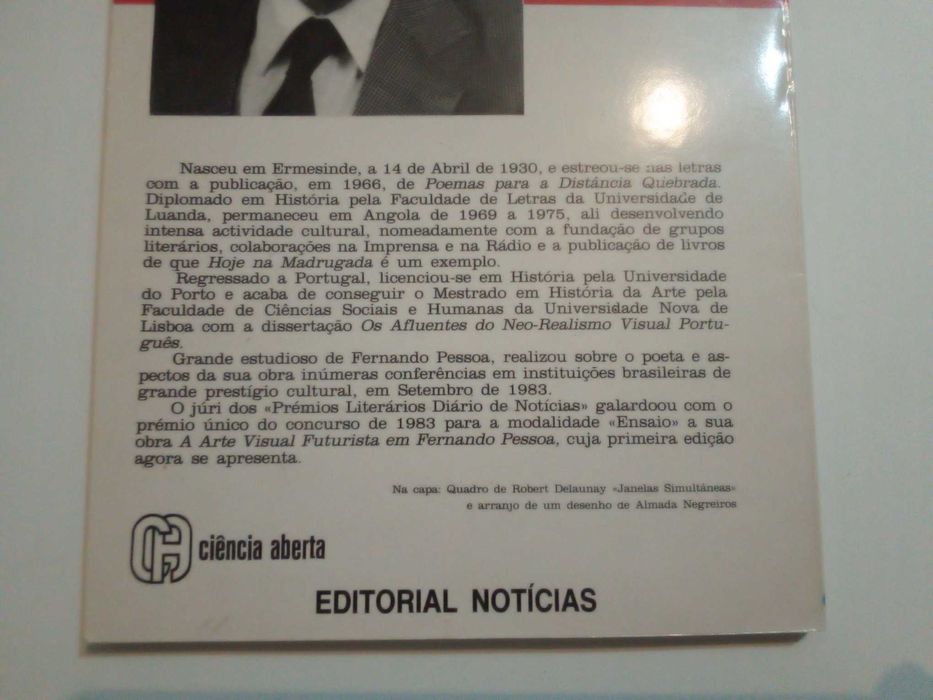 Livro "A Arte Visual Futurista em Fernando Pessoa", de F. Alvarenga