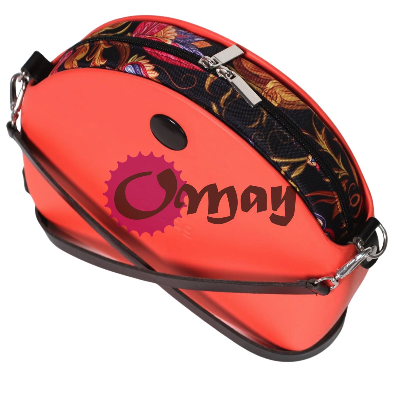 Czarny organizer OBAG MOON LIGHT orient 2 kieszenie wkład OMAY