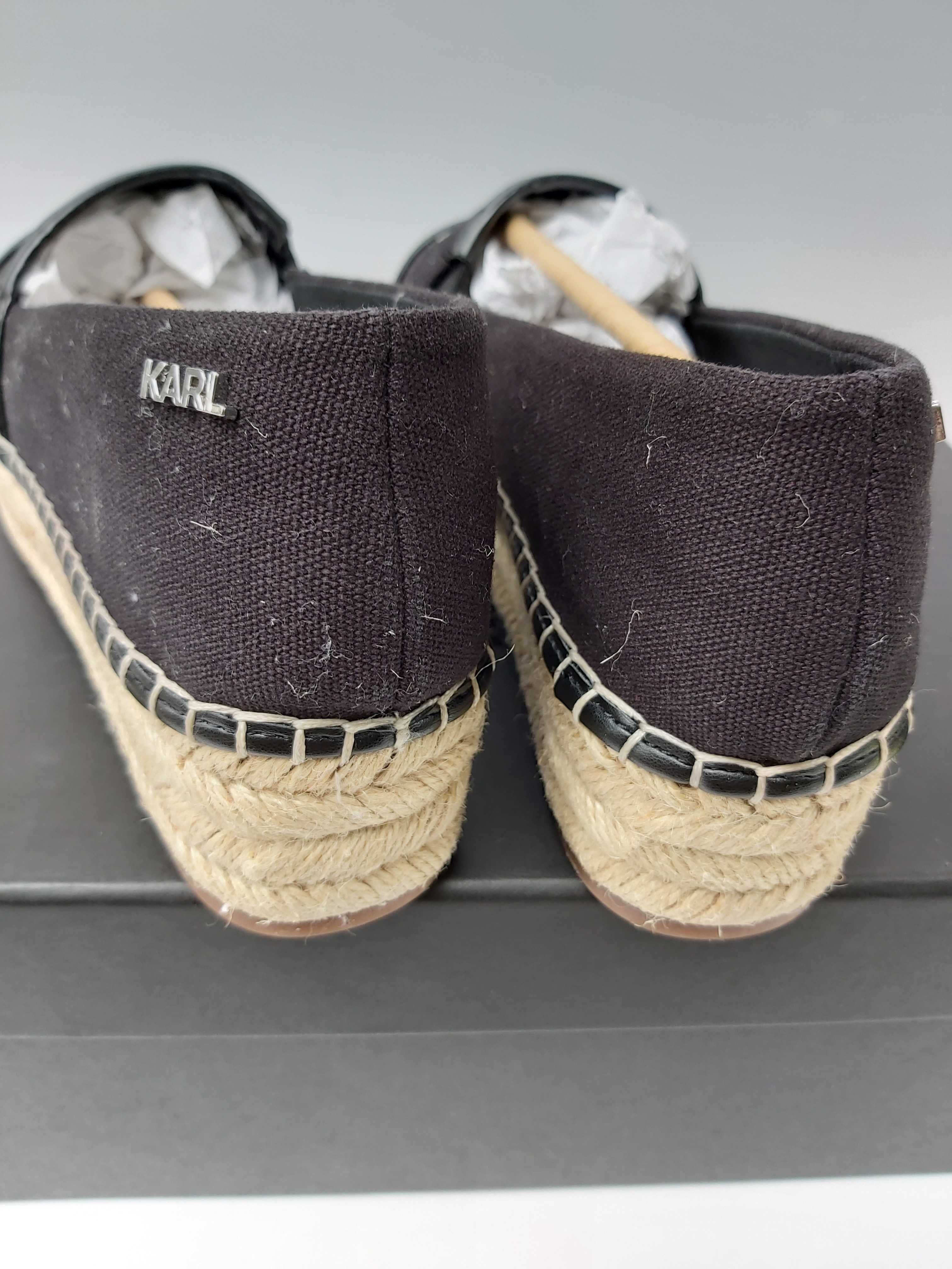 NOWE buty KARL LAGERFELD espadryle rozmiar 38 mokasyny