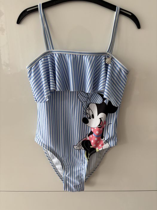 Strój kąpielowy z falbanką i myszką Minnie r. 116