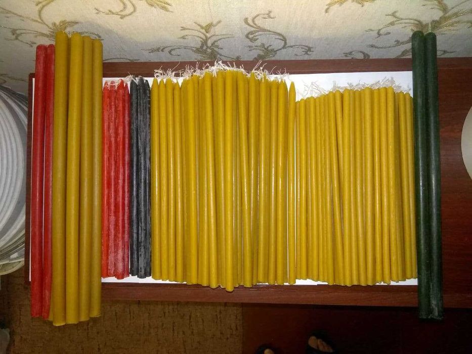 СВЕЧИ ВОСКОВЫЕ (100% чистый воск) !!!