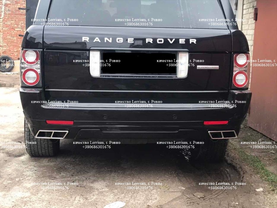 Обвес накладка на бампер Губа Range Rover Vogue Supercharged L322