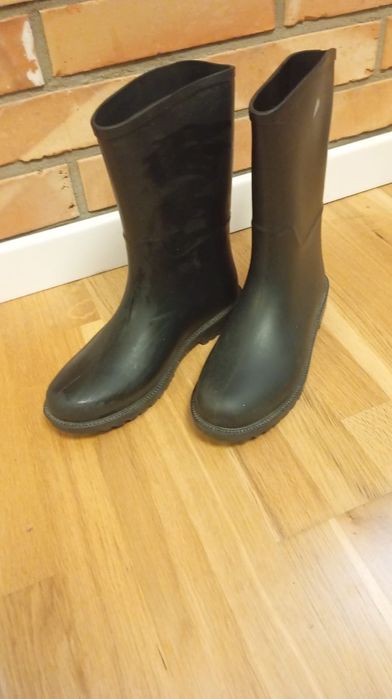 Czarne kalosze Martes  z wysoką holewką 37