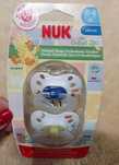 Ортодонтическая пустышка nuk little suzy’s zoo, 2 шт., 0–6 месяцев