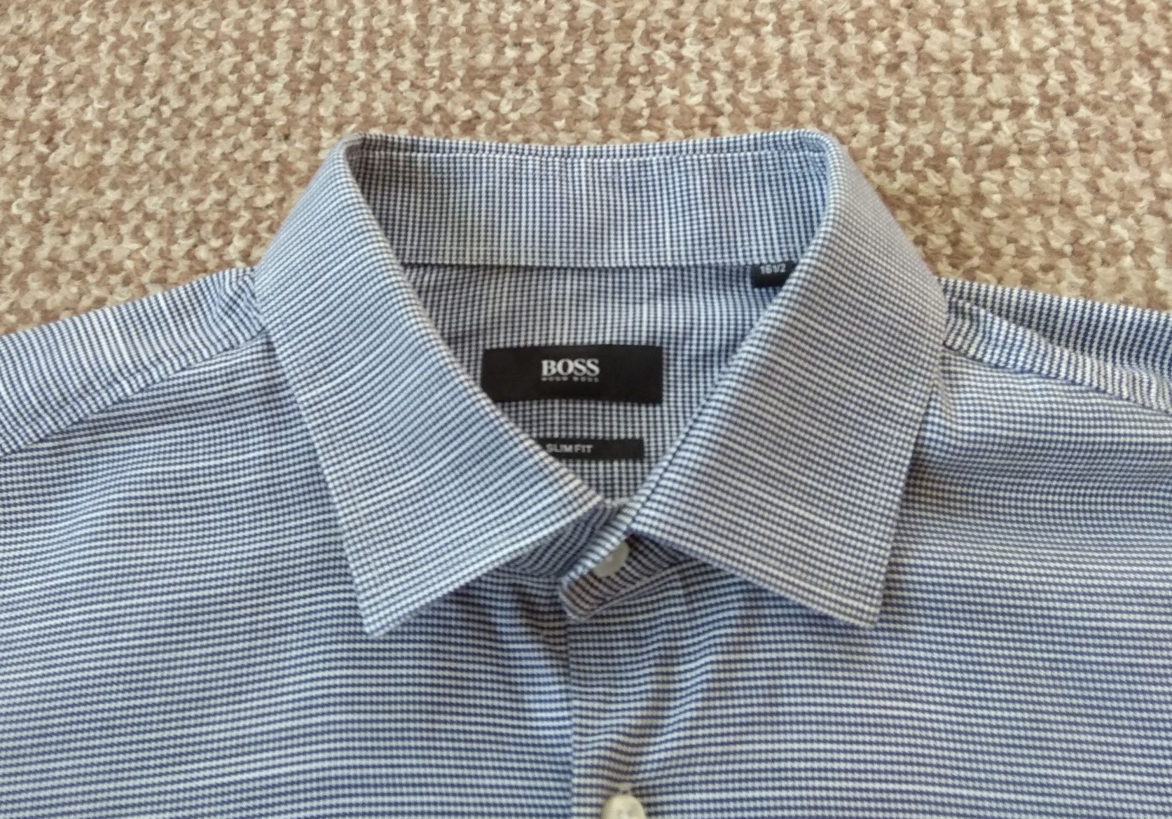 Hugo Boss L сорочка slim Tessitura Monti woven in Italy оригінал