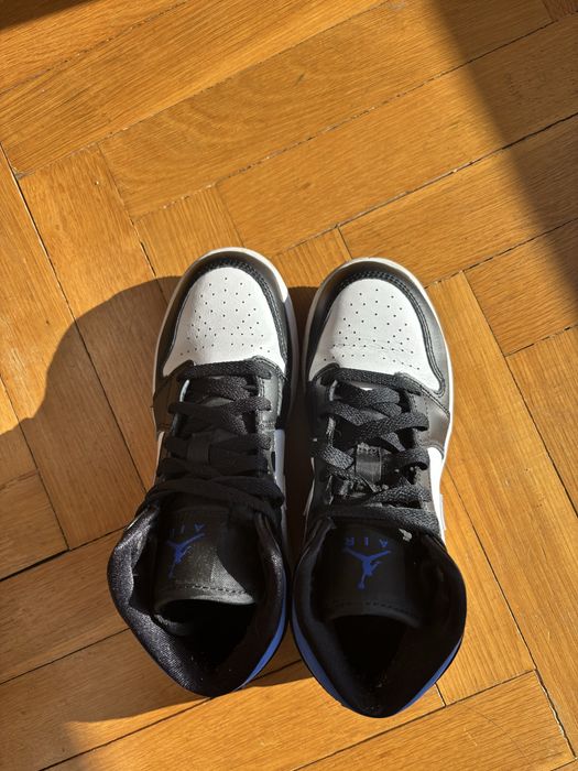 Air Jordan 1 - White Black Racer Blue