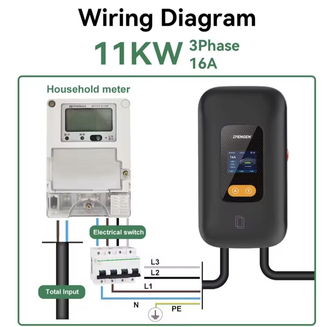Wallbox - Trifásica 11kwh - Novo