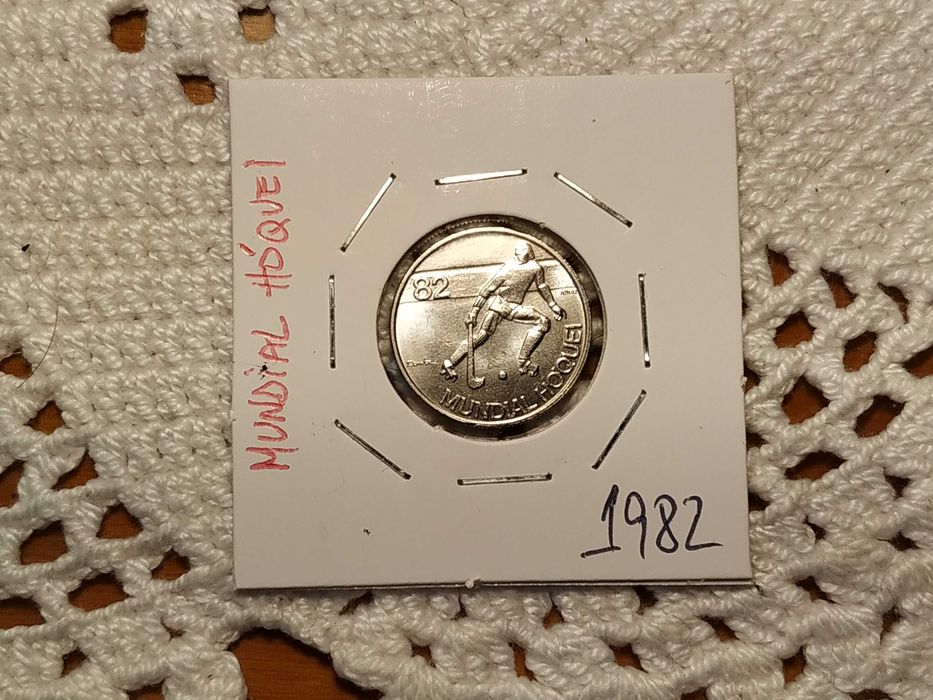 Portugal - moeda de 2,5 escudos de 1982 Mundial de Hóquei