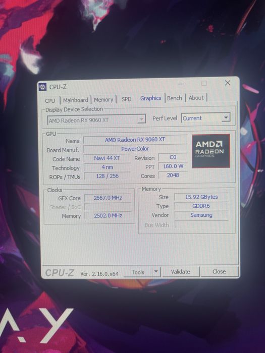 Amd radeon powercolor rx 9060 xt