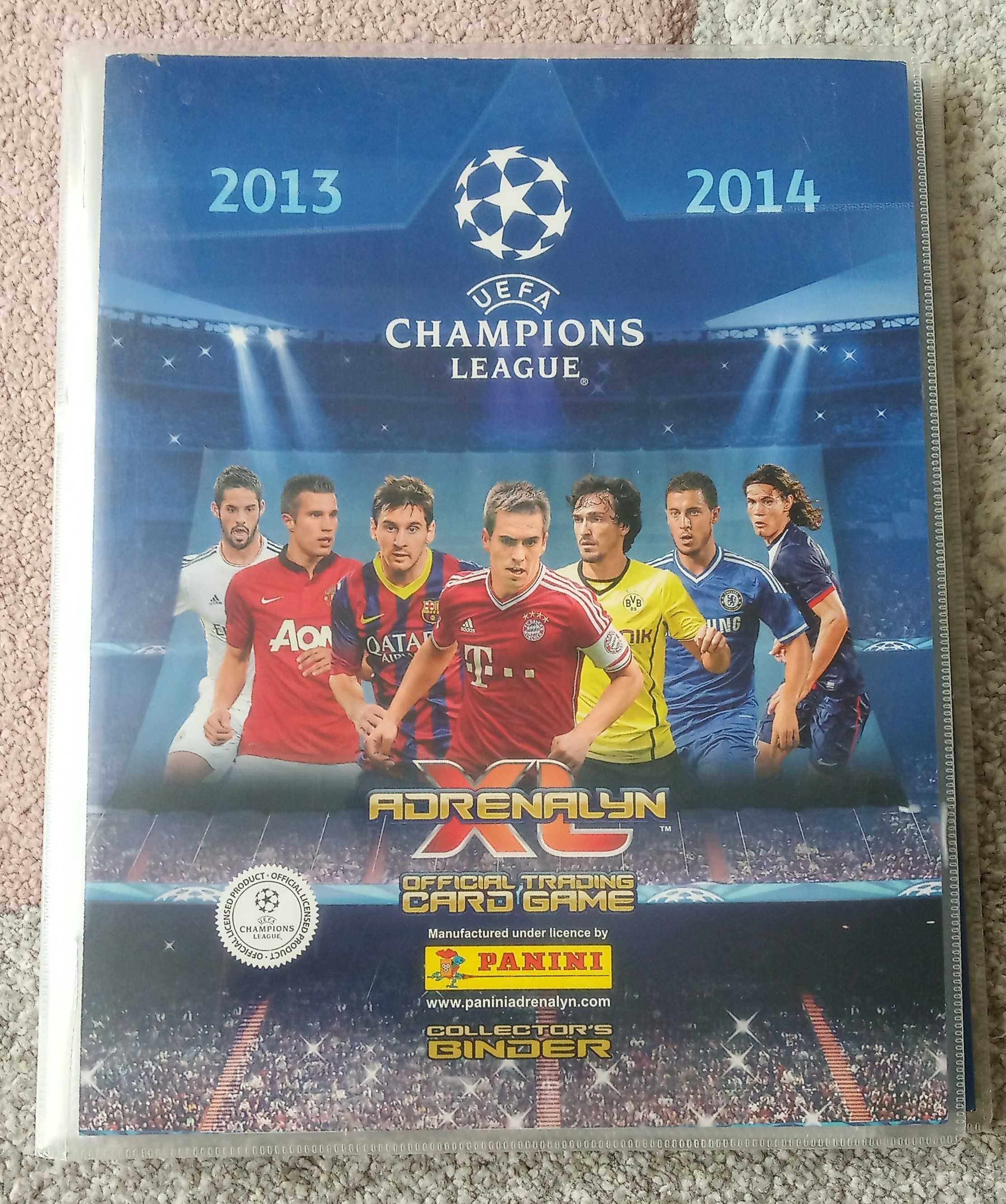 Album UEFA Champions League Adrenalyn XL panini z kartami 2013/2014