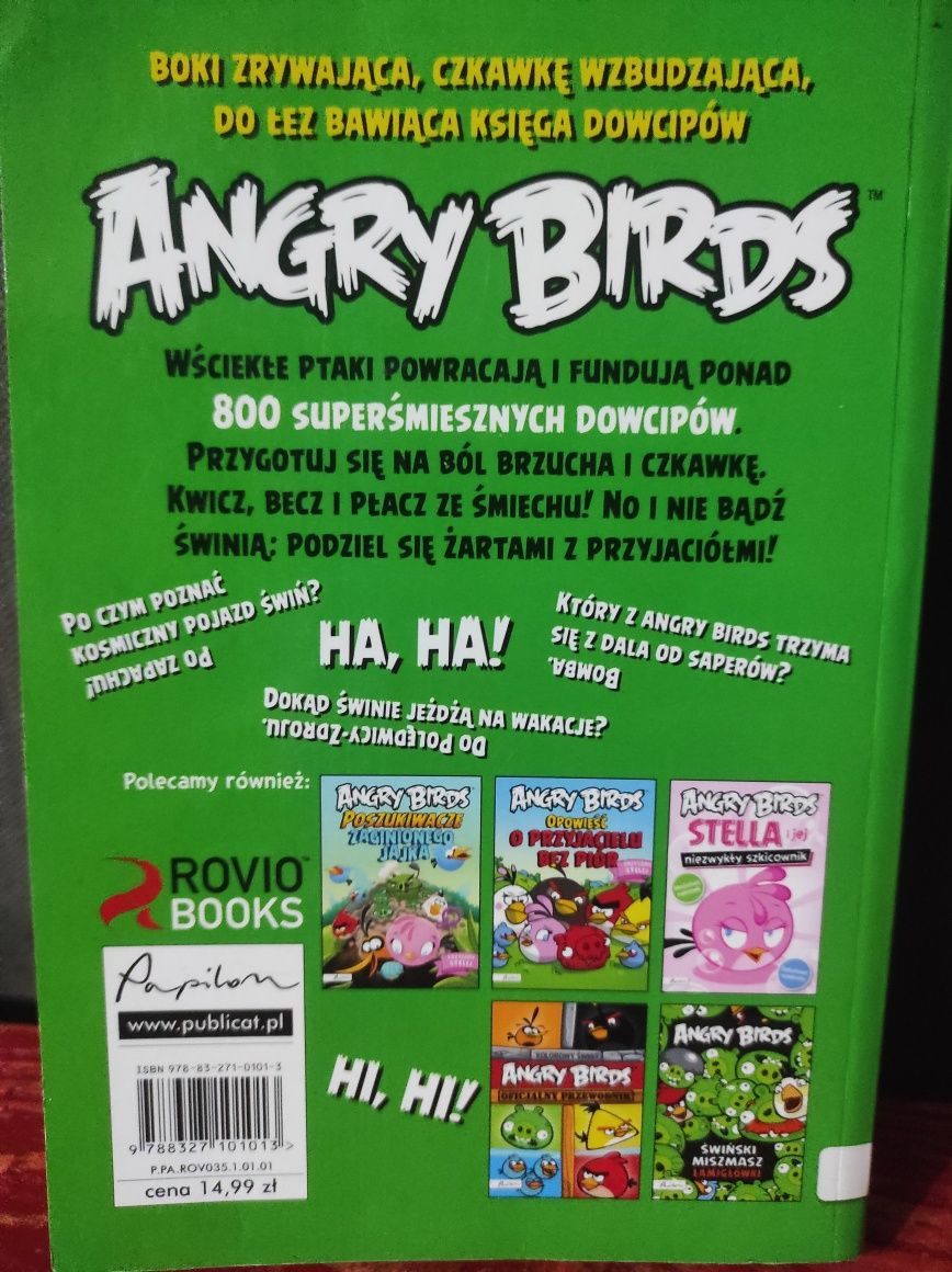 Książka angry birds super śmieszne żarciki