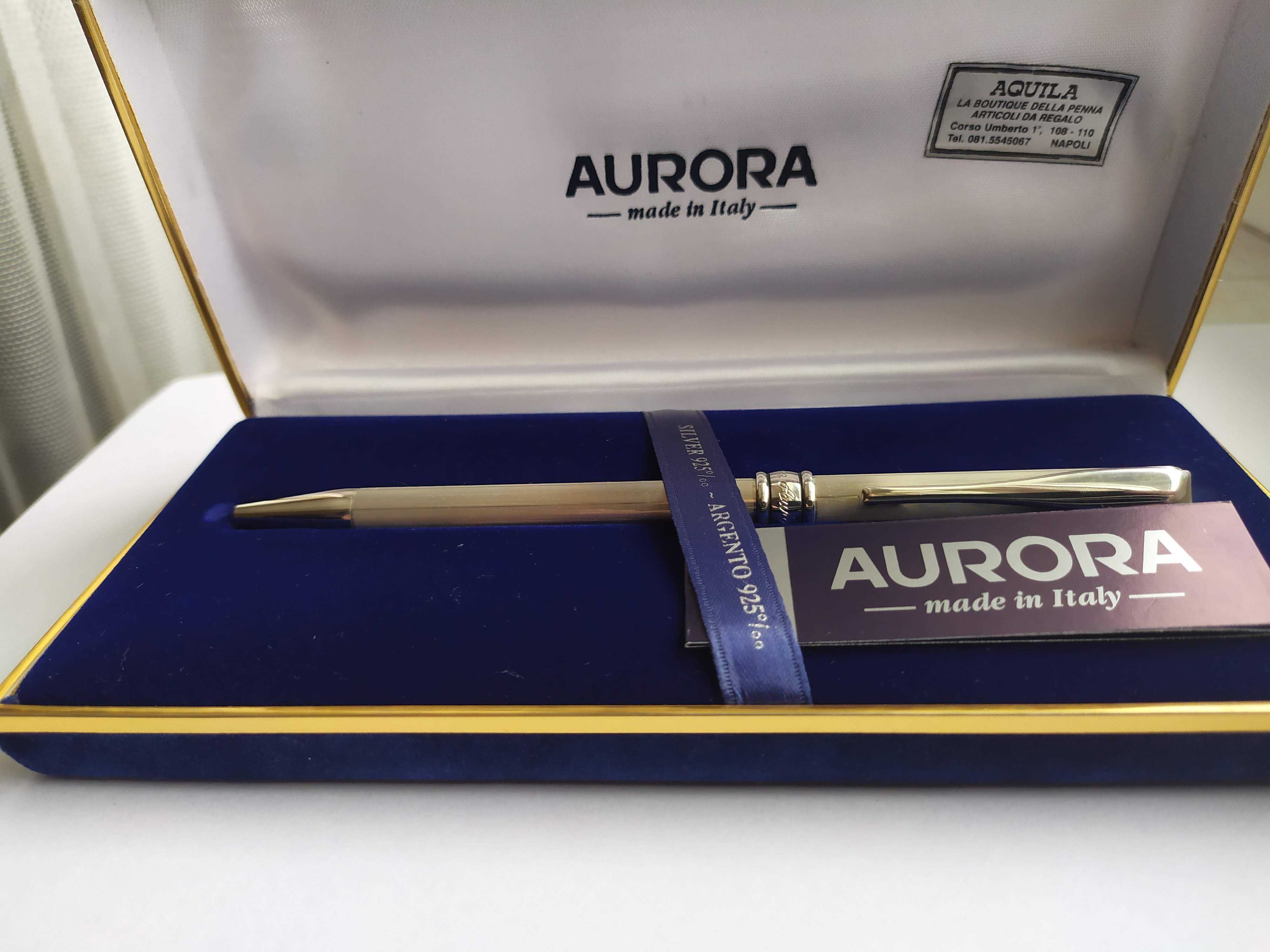 srebro próba 925 długopis Aurora
