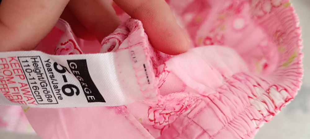 Spódnica w kwiatki r. 116, George, bawełna, letnia spódniczka