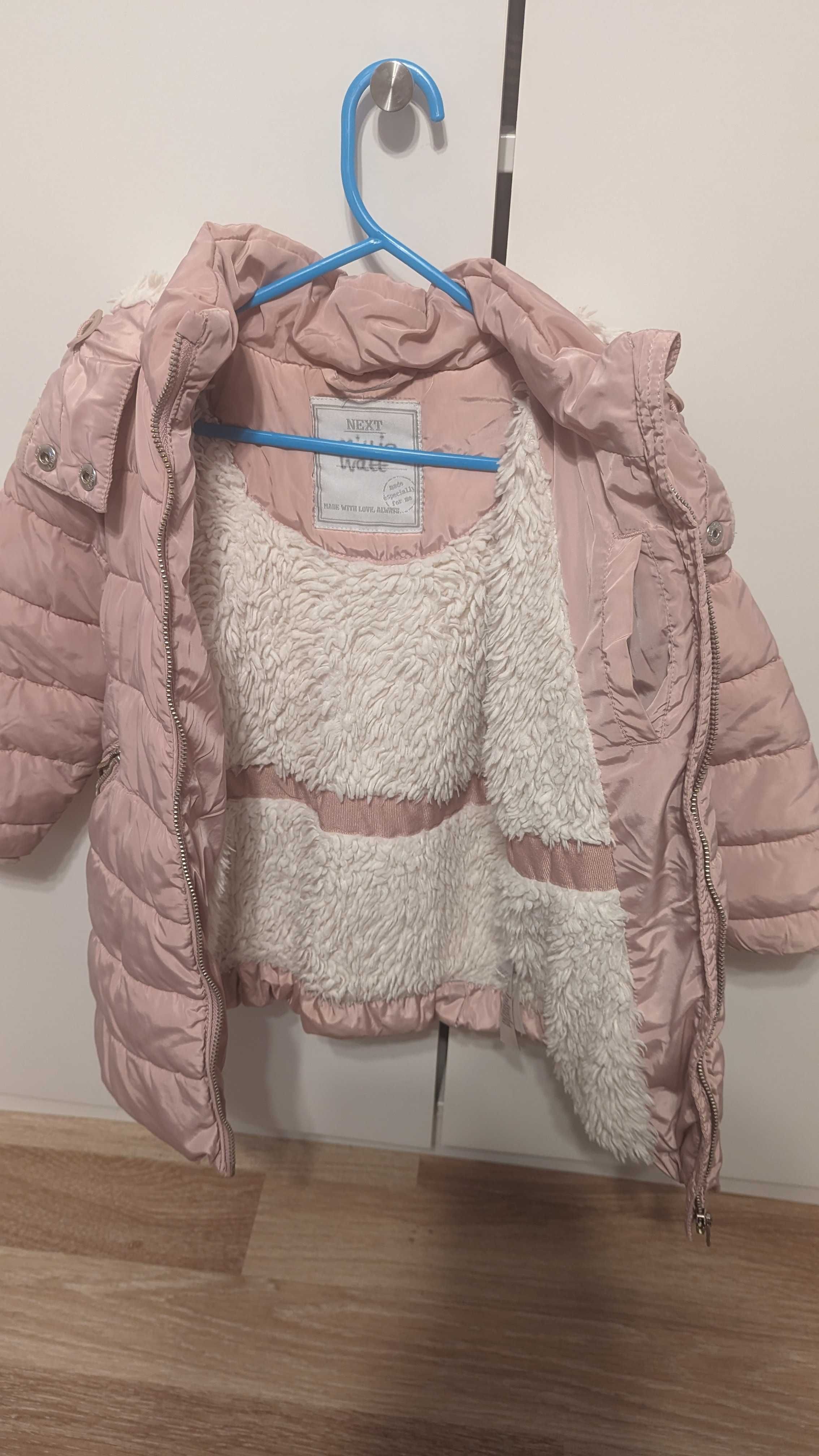 cieplejsza kurtka zimowa z firmy Next dla dziewczynki