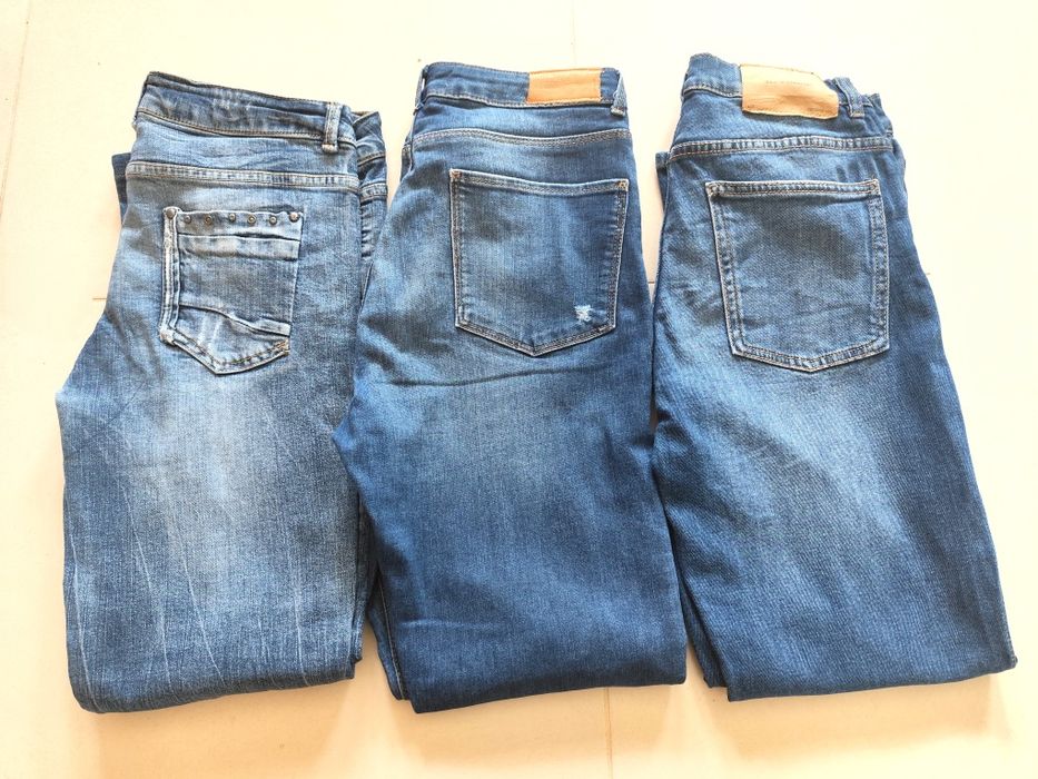 Lote de 3 Calças de Ganga para Rapariga - Regular Fit (13-14 anos)