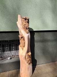 Sowy rzeźba z drewna