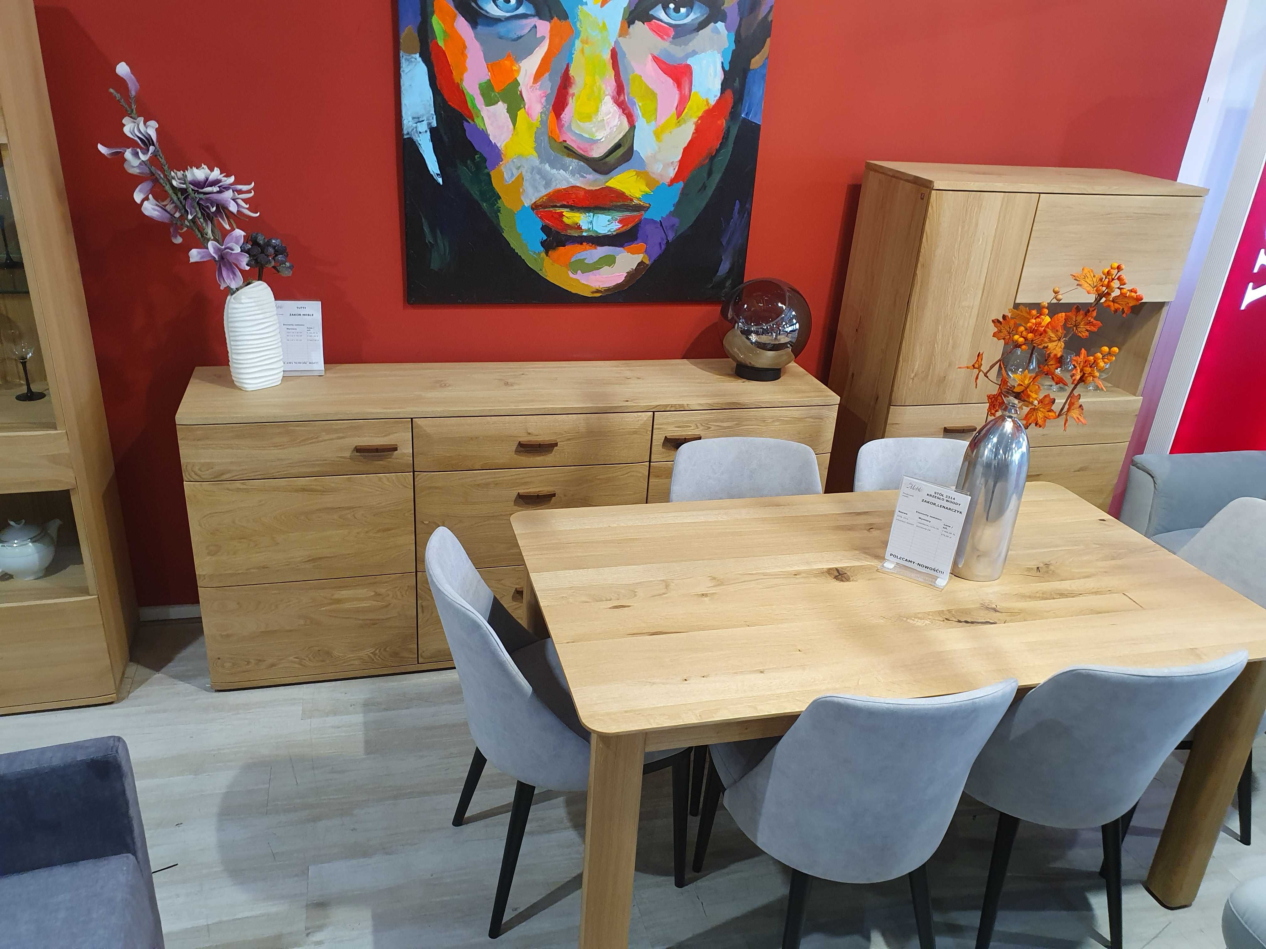 Komoda  TUTTI III  ZAKOR naturalne drewno dębowe Promocja