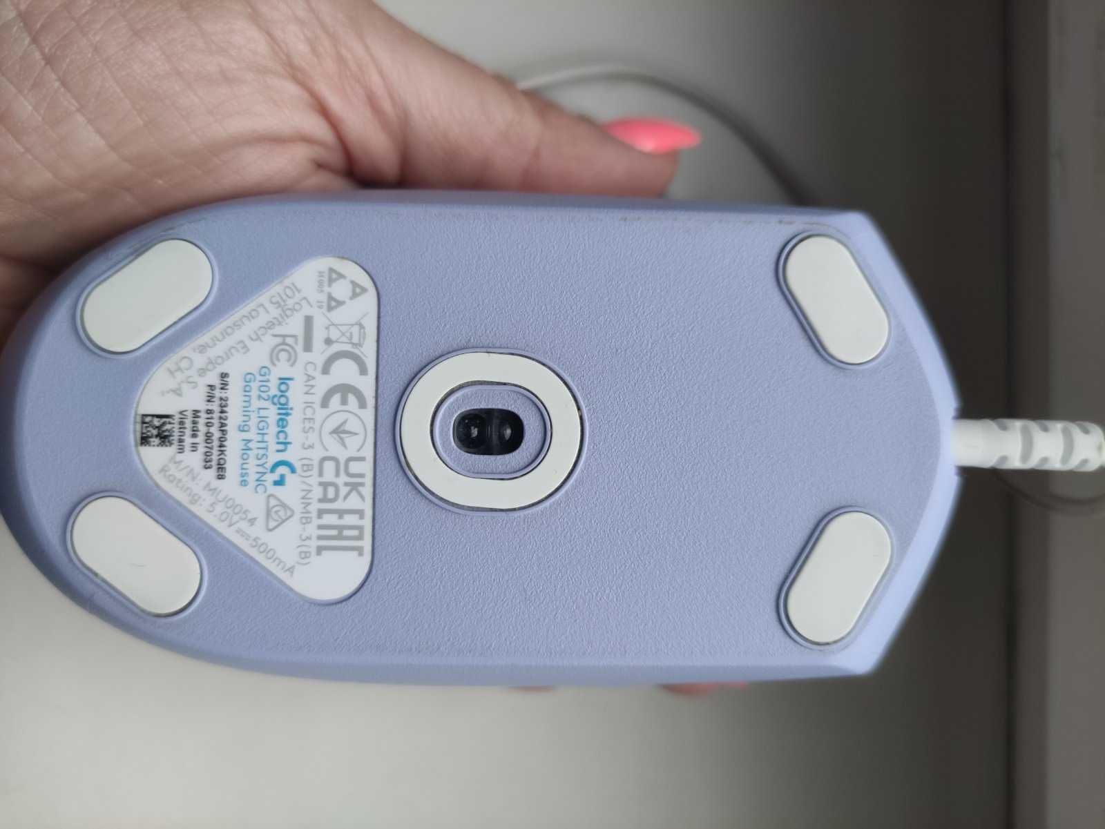 геймерськуа миша  Logitech G102 Lightsync USB LILAC