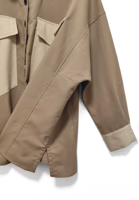 Kurtka Koszula Oversize Beżowa Cabana Living |R. XL/XXL