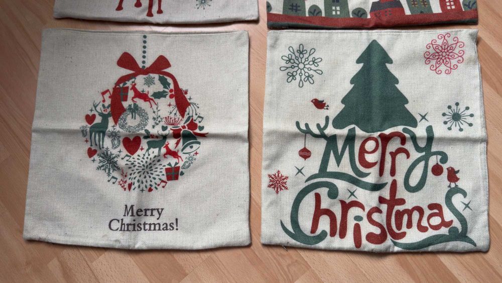 Świąteczne poszewki na poduszki 45x45cm