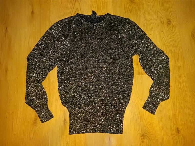 Sweter złoty błyszczący C&A 38 M Your Sixth Sense