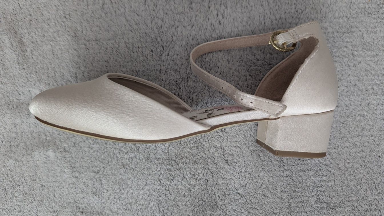 Buty ślubne perłowe next 38
