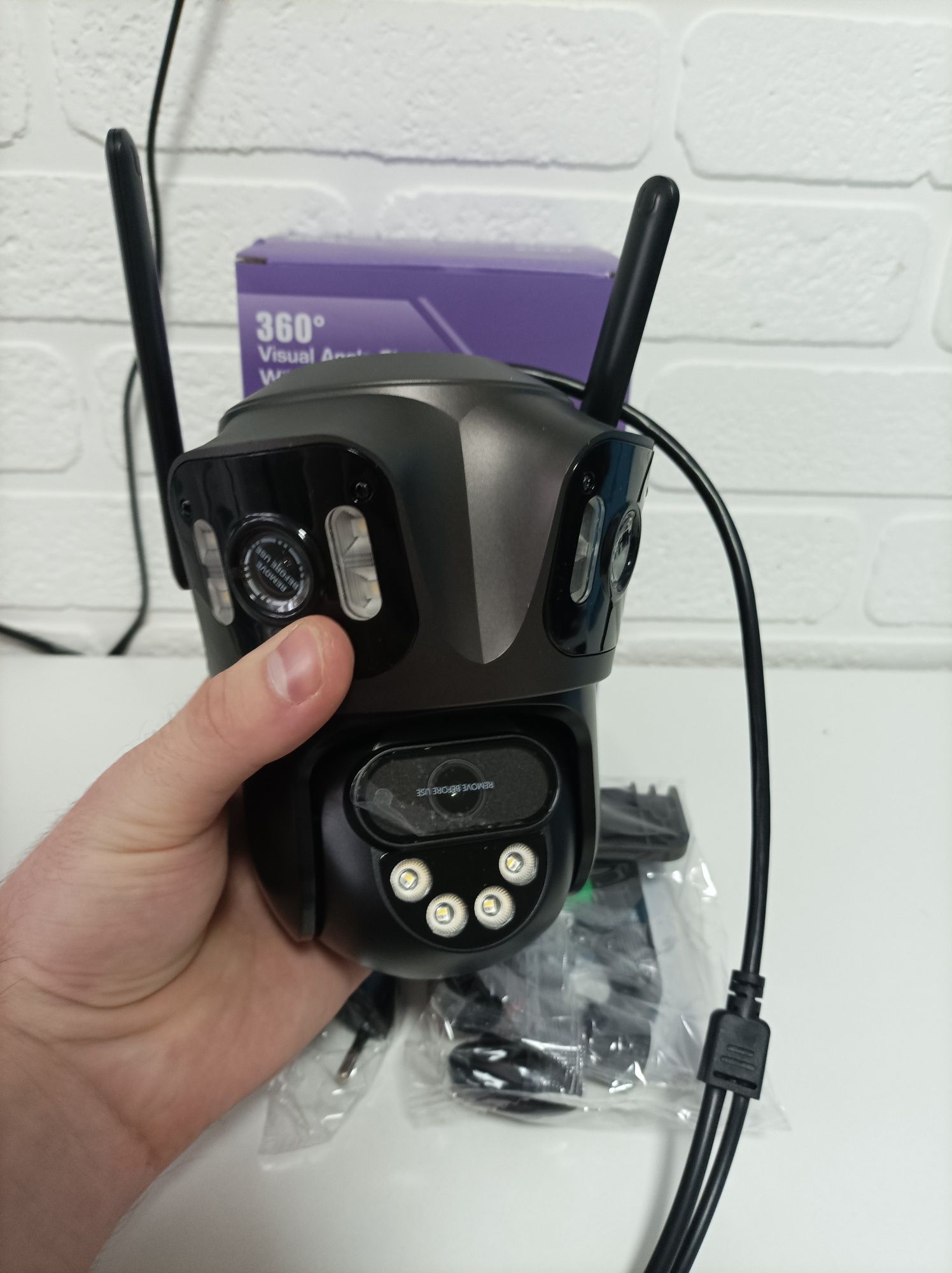 WiFi камера з великим радіусом зйомки XM88 12МП вулична камера ICSee