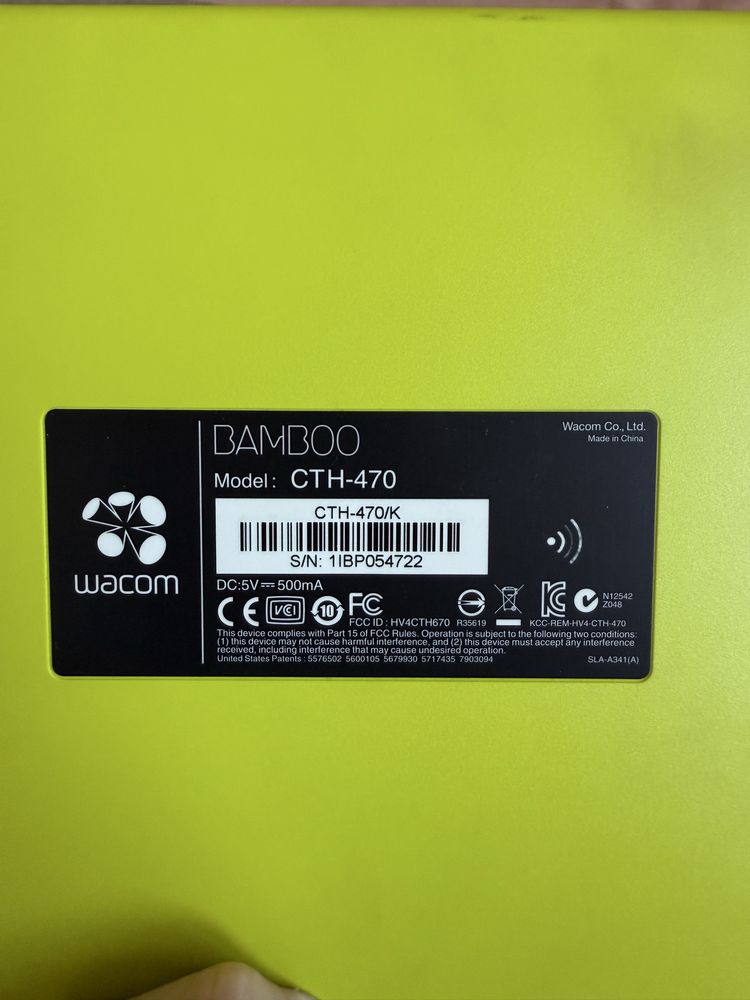 wacom bamboo cth-470 tablet graficzny BEZ RYSIKA