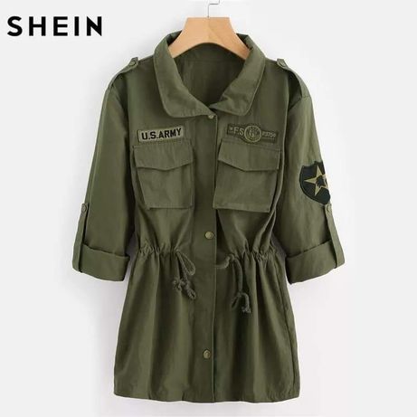 SHEIN - Parka estilo militar muito leve tamanho S/M