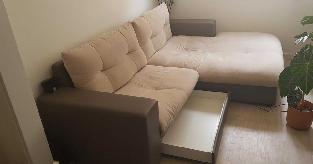 |NEGOCIÁVEL| Sofá Chaise Longue NAVY (Conforama)