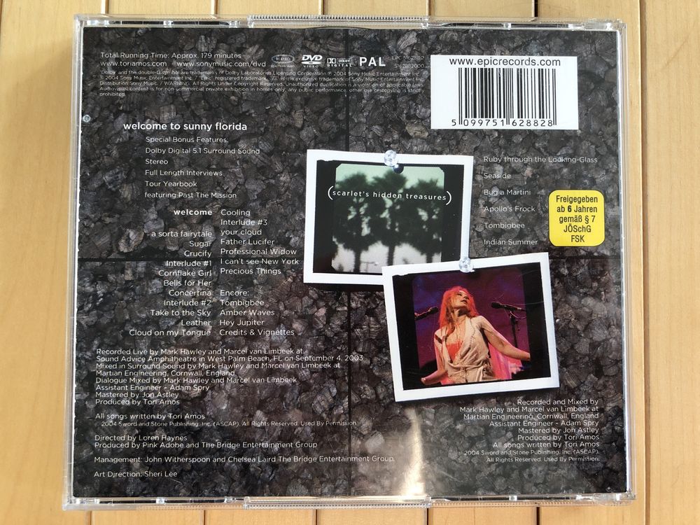 Tori Amos Welcome to Sunny Florida CD + DVD