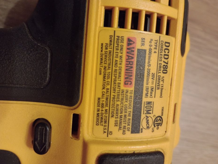 Wiertarko wkrętarka DeWalt DCD 780