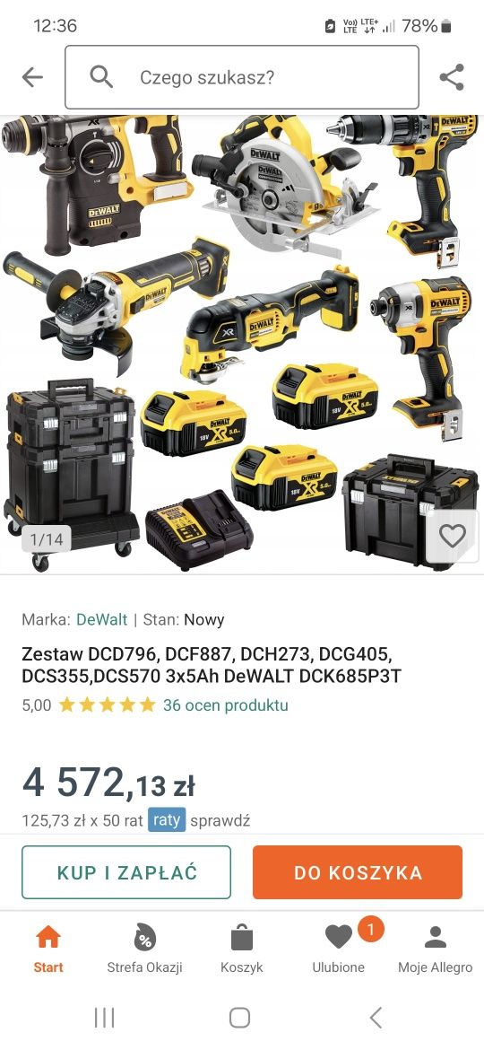 Dewalt  18V Elektronarzedzia