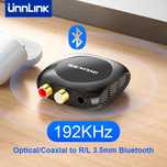 Цифро-аналоговый преобразователь 192 КГц, Bluetooth 5.0 Toslink, RCA,