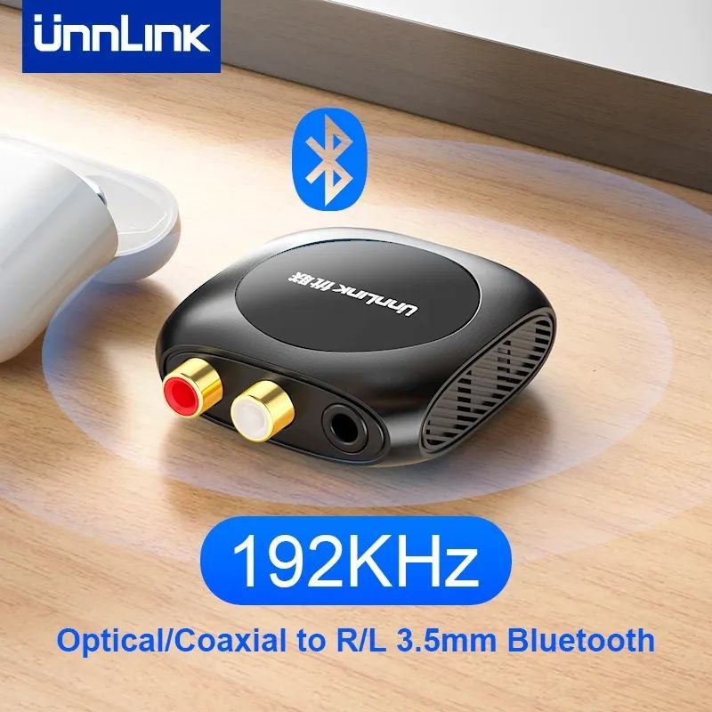 Цифро-аналоговый преобразователь 192 КГц, Bluetooth 5.0 Toslink, RCA,