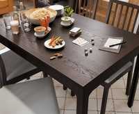 Stół rozkładany ciemnobrązowy 120/180x80cm