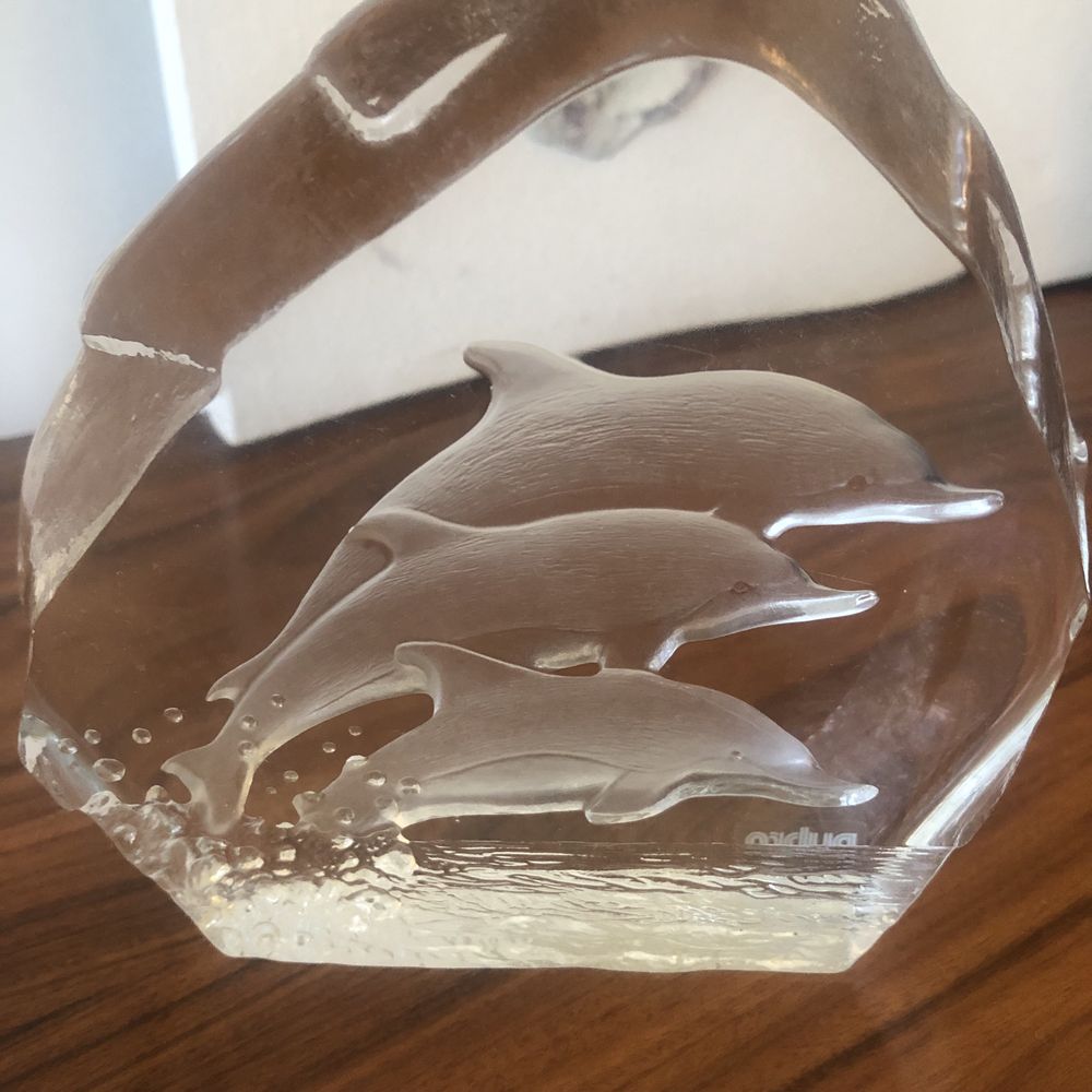 Peça decorativa em vidro