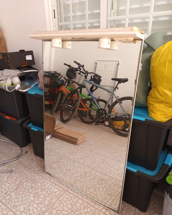 Espelho casa de banho com luzes 1,05x70cm