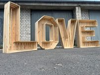 Napis LOVE boho ślub wesele , wypożycz woj. Mazowieckie
