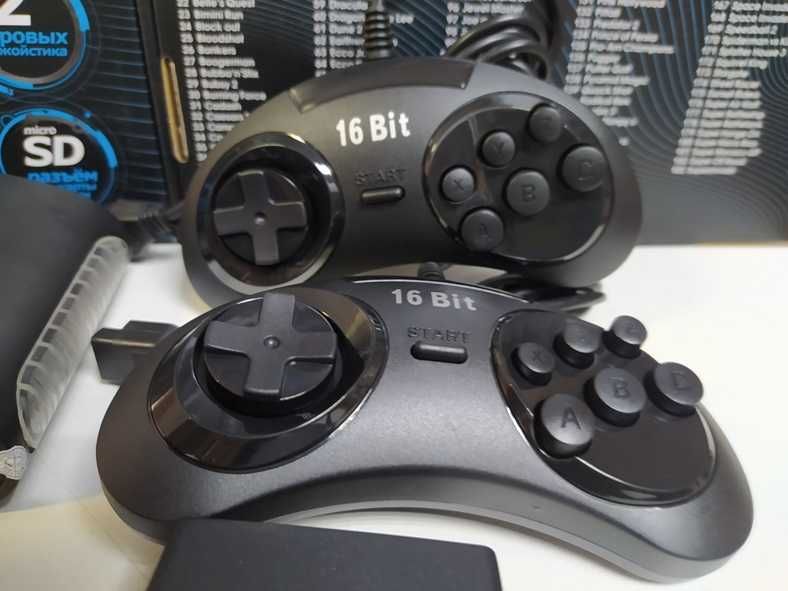 Приставка 16 бит Sega Mega Drive игр 220 Сега Мортал Комбат BattleToad
