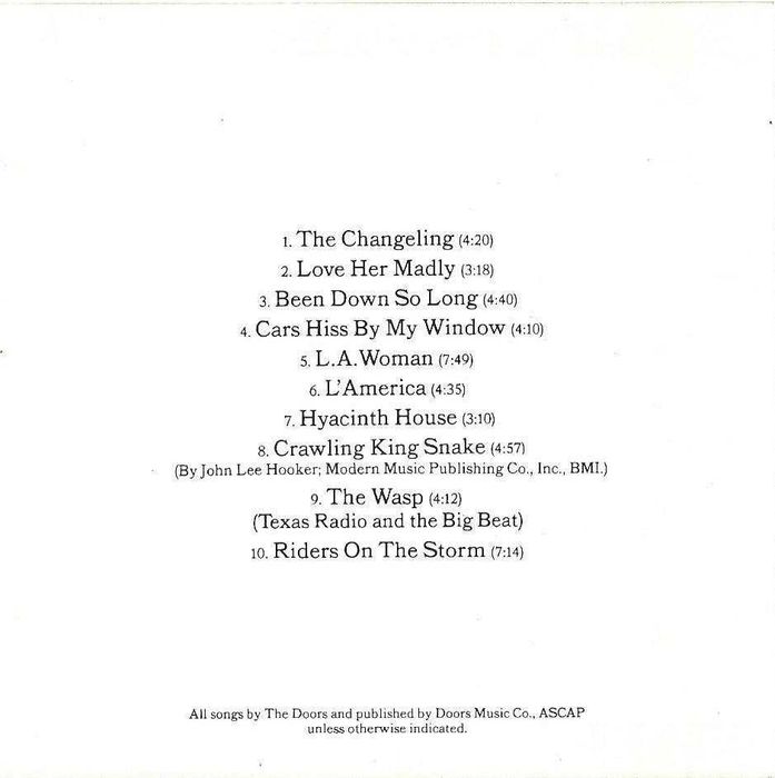 Doors - - - - - L.A. Woman - - - - - CD