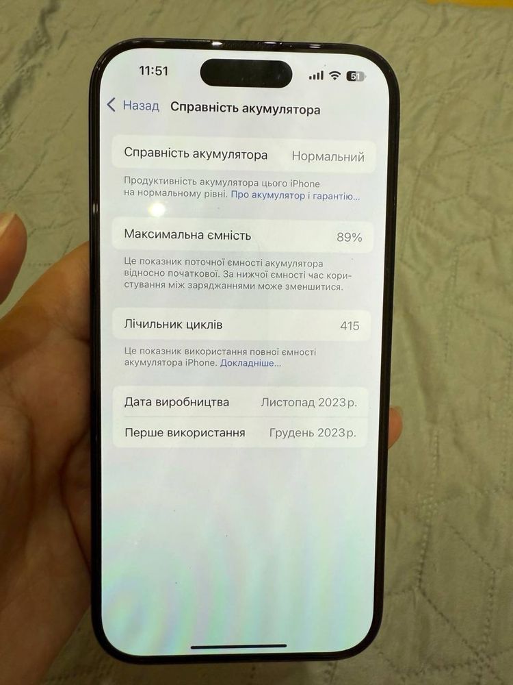 Iphone 15 pro 256 gb Neverlock Blue Titanium