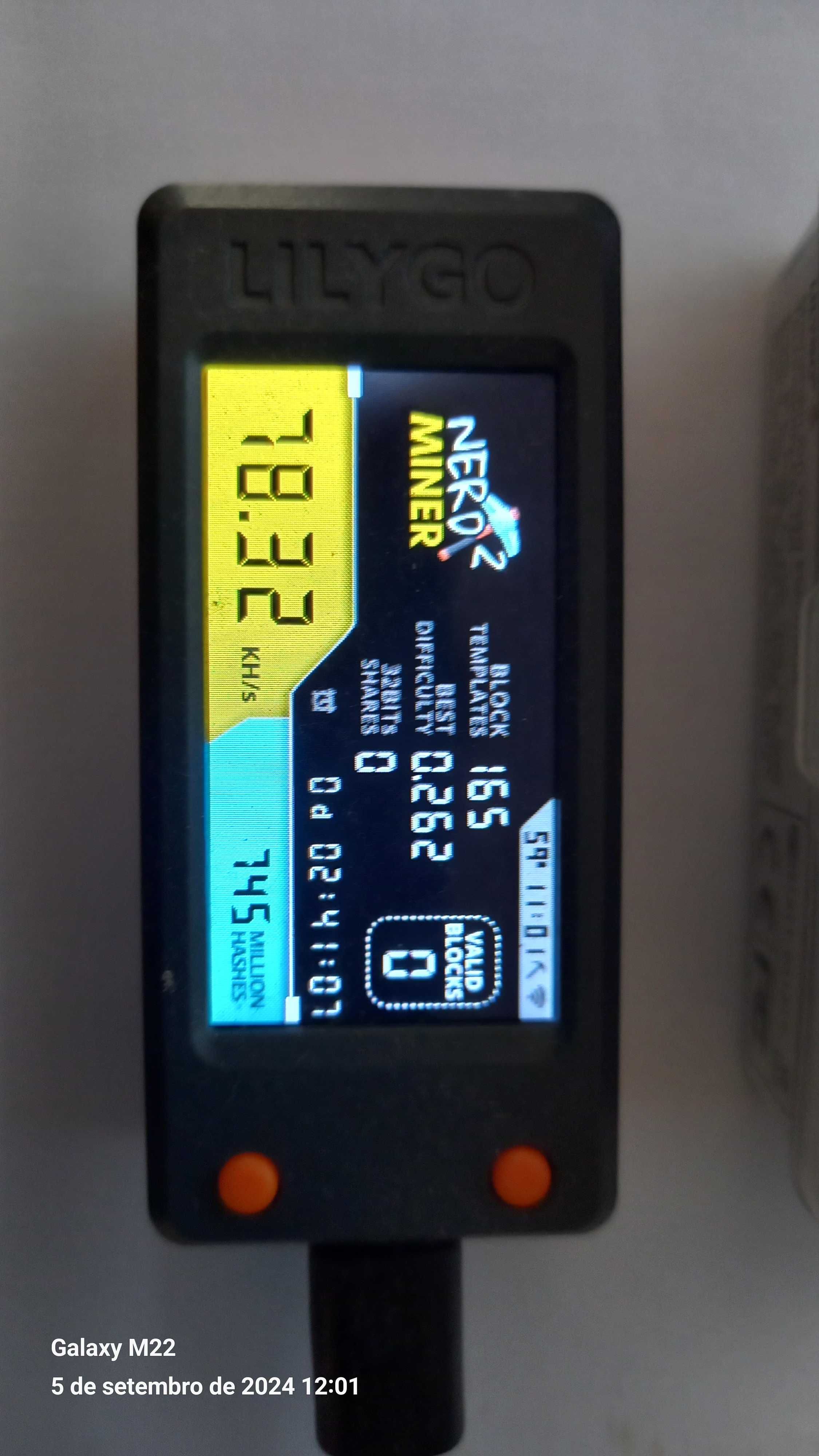 NerdMiner bitcoin miner