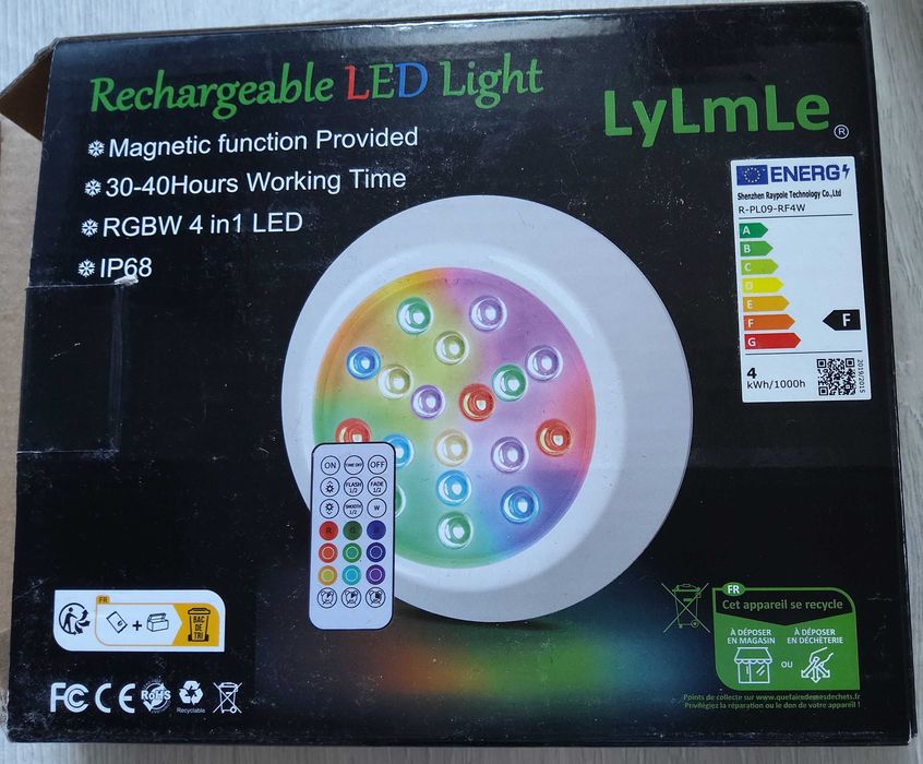 LyLmLe Magnetyczna lampa oświetlenie basenu LED podwodne 15 cm k4