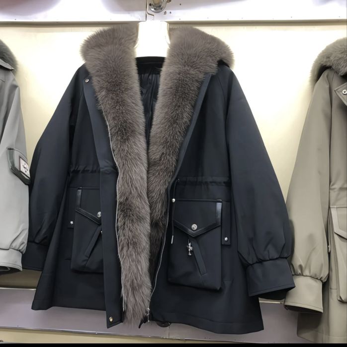 Парка з натуральним хутром