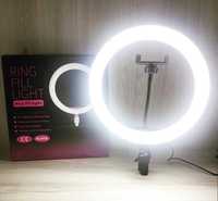 Кольцевая RGB лампа, Тринога для селфи, LED кольцо 20 см