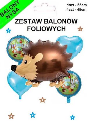 balony bajkowe  urodzinowe zwierzęta leśne