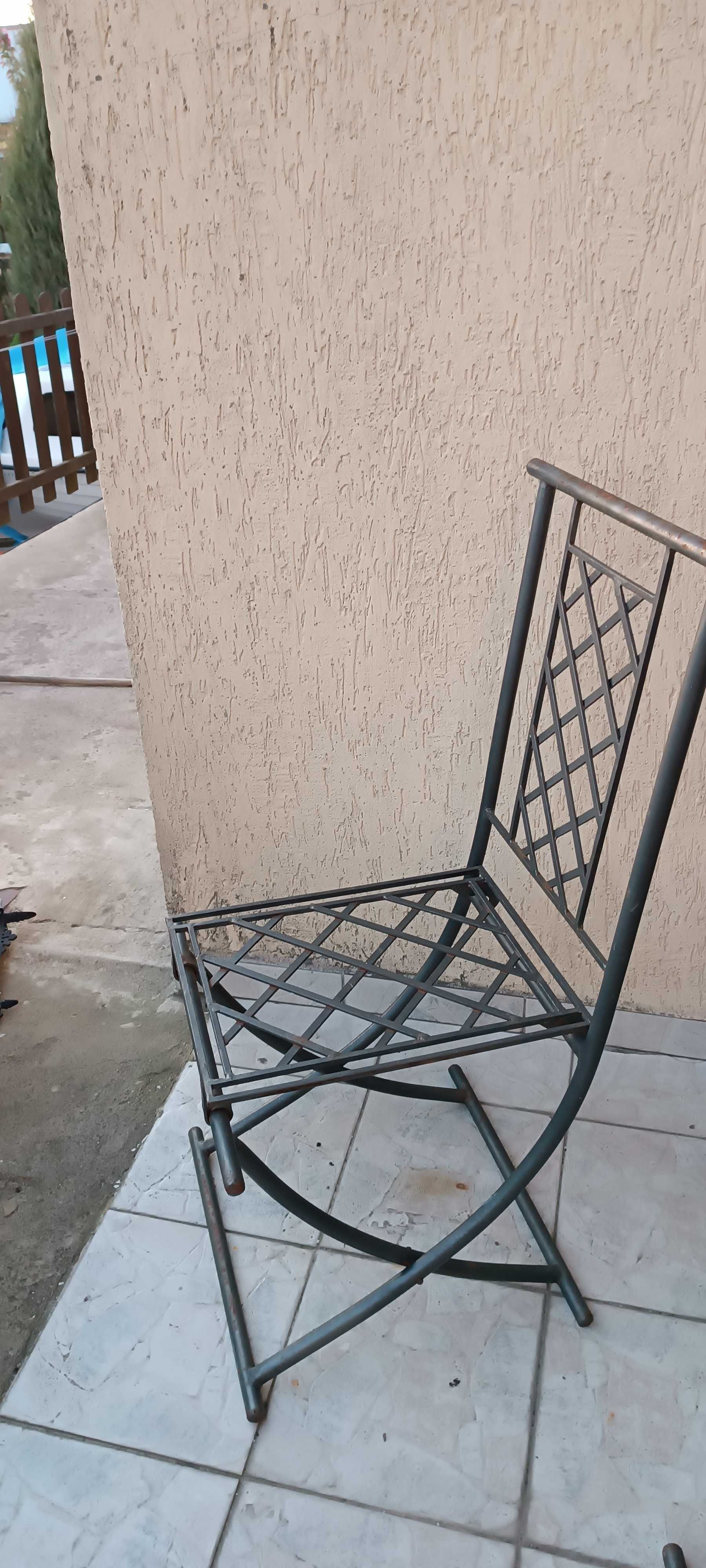 Krzesła ogrodowe metalowe