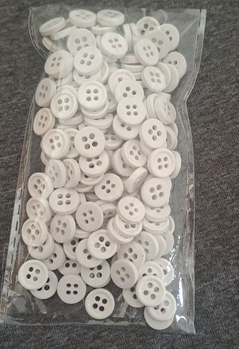 200 botões cinza clarinho 7 mm