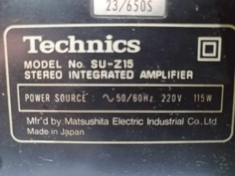 Wzmacniacz Technics SU-Z15 + Tuner Technics ST-Z25